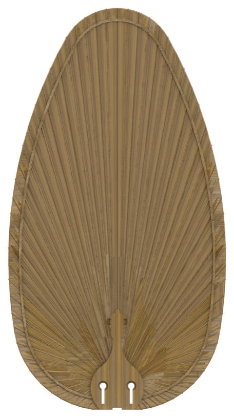Islander DC 22" Indoor/Outdoor Narrow Oval Palm Blade Set of 5 Koa