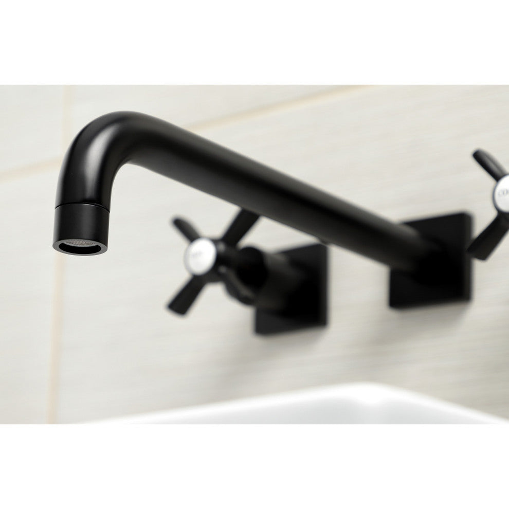 KS6050ZX Wall Mount Tub Faucet, Matte Black