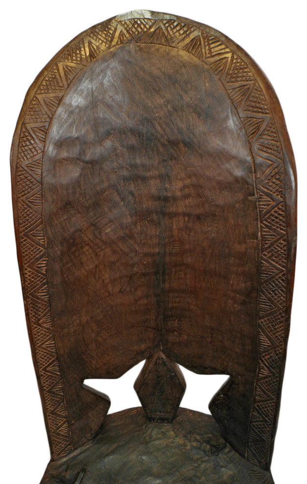 Consigned Vintage Guinea Village Chief Chair 3