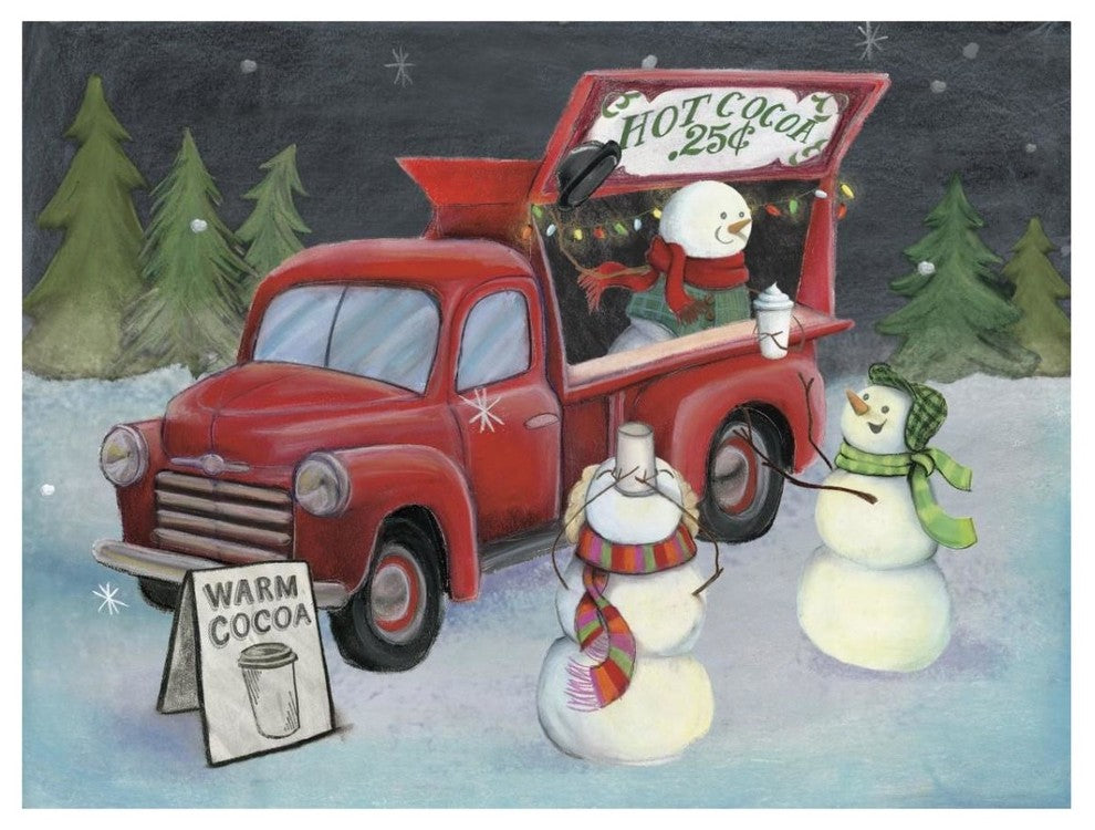"Christmas on Wheels IV Light" Digital Paper Print by Mary Urban, 34"x26"