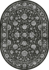 Ancient Garden Rug, 5'3"X7'7" Oval