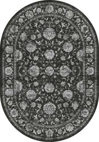 Ancient Garden Rug, 5'3"X7'7" Oval