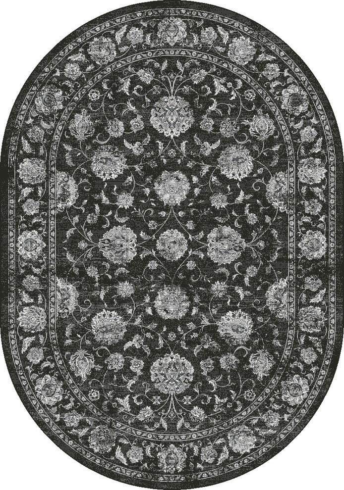 Ancient Garden Rug, 5'3"X7'7" Oval