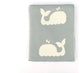Whale Design Baby Blanket, Gray