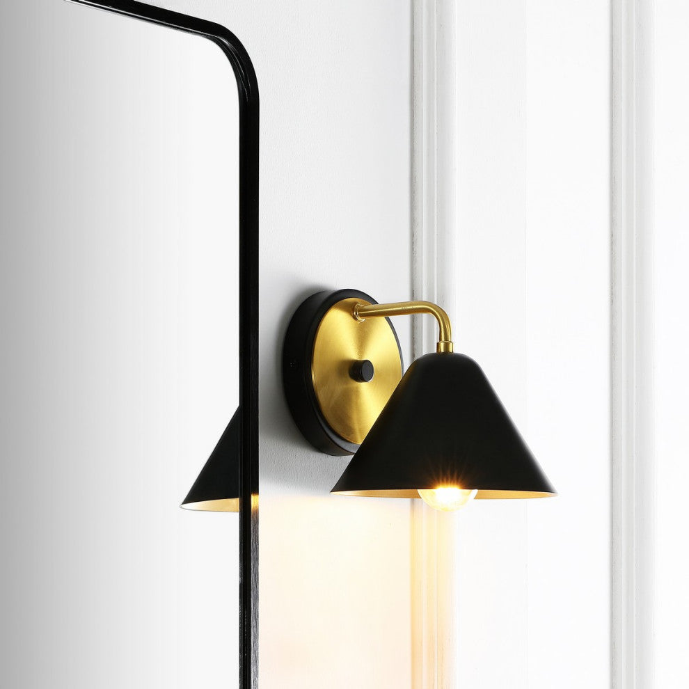 Safavieh Jynn Wall Sconce Black/Satin Brass