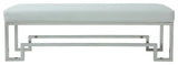 Laurence Bench, Silver and White, Polish Steel