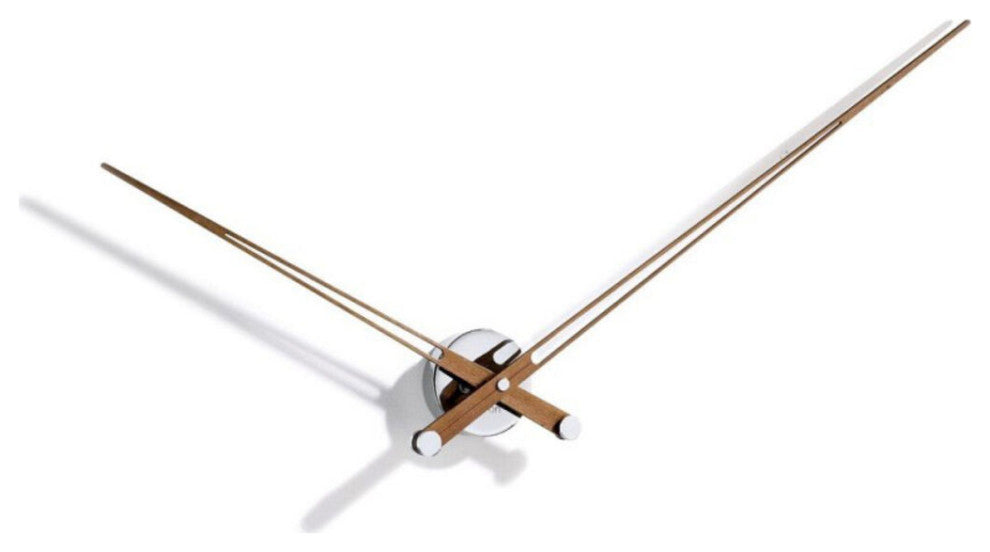 Nomon Axioma N Clock | Chromed Box, Walnut Hands