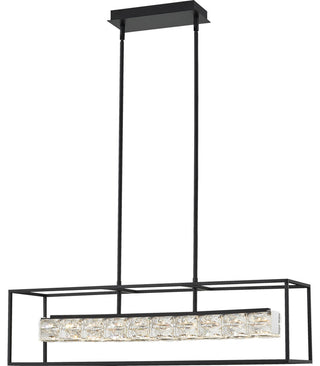 Dazzle LED Island Light, Matte Black