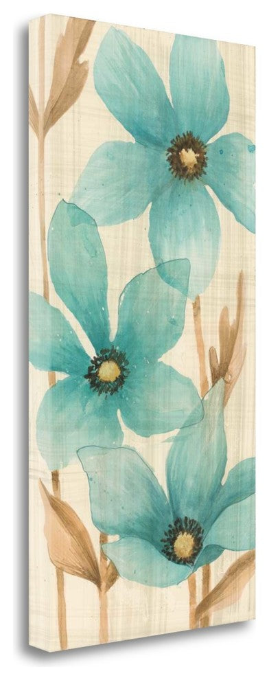 "Waterflowers I" By Maja, Giclee Print on Gallery Wrap Canvas, Ready to Hang