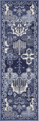 Unique Loom Blue La Jolla Cathedral 2' 0 x 6' 0 Runner Rug
