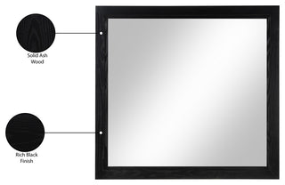 Kent Bedroom Set, Black, Mirror