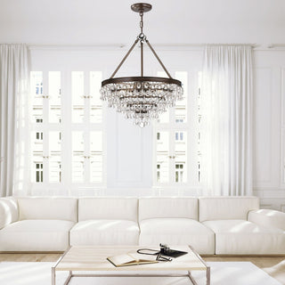 Crystorama Lighting Group 136 Calypso 6 Light 20"W Chandelier - Vibrant Gold