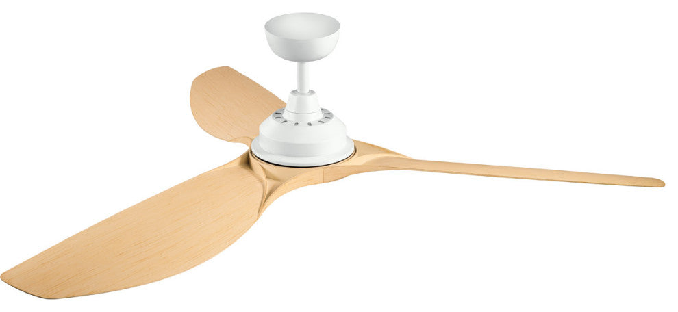 Kichler 300365MWH 65"Ceiling Fan, Matte White Finish