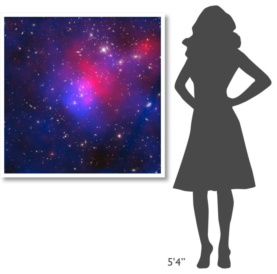 "Pandora's Cluster - Abell 2744" Digital Paper Print by NASA, 42"x42"