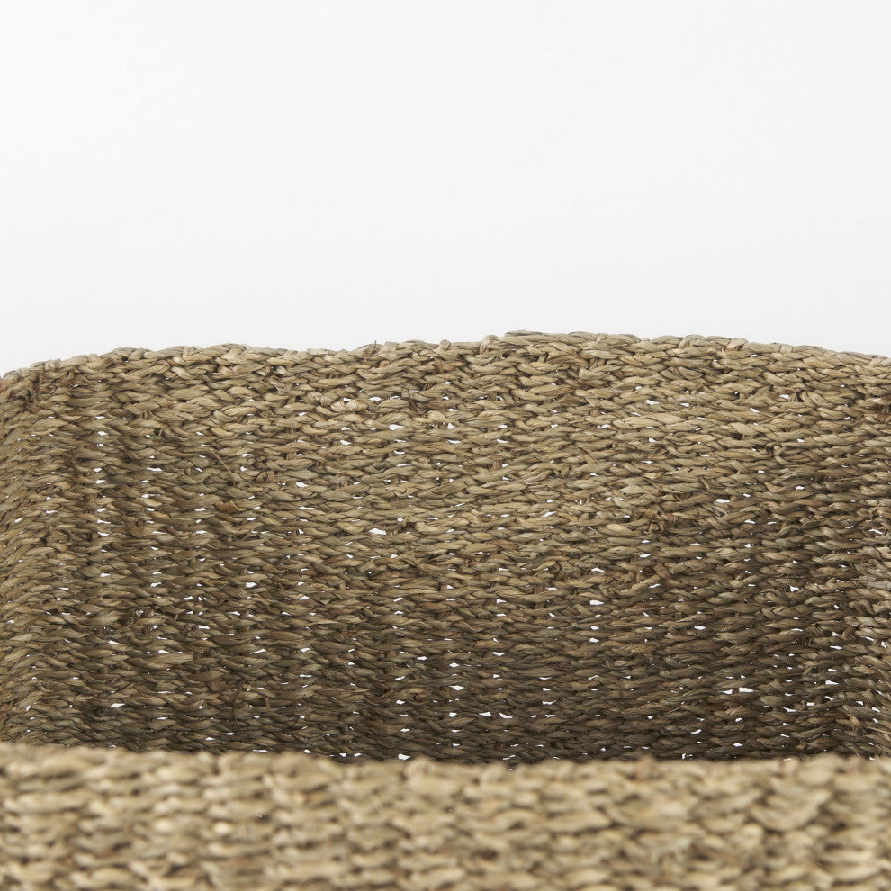 Set of Three Square Wicker Storage Baskets