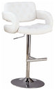 Benzara BM69049 Modern Style Adjustable Height Bar Stool, White