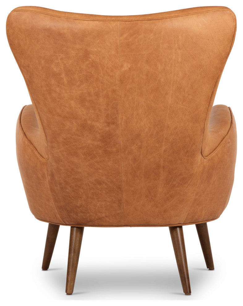 Poly and Bark Aida Lounge Chair, Set of 2, Cognac Tan