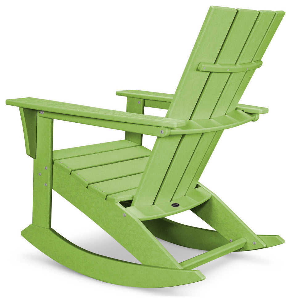 Polywood Quattro Adirondack Rocker, Lime