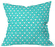 Bianca Green Geometric Confetti Teal Outdoor Throw Pillow, 16x16x4