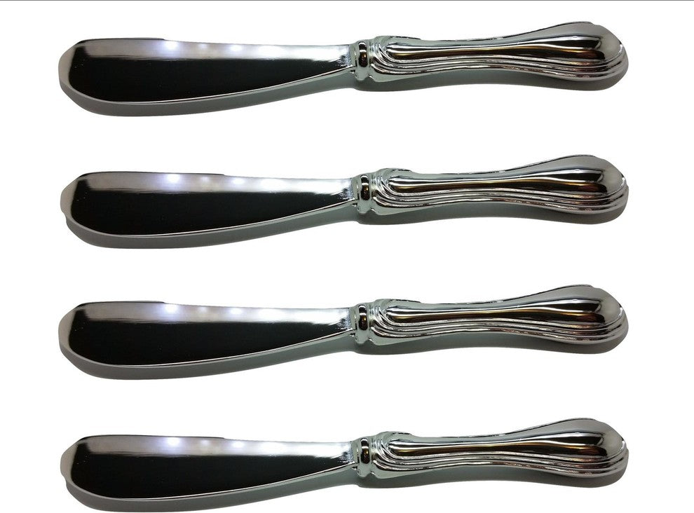 Elegance Silver-Plate Rim Pate Knifes Set