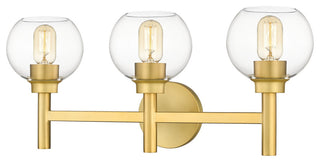 Sutton 3-Light Vanity, Brushed Gold