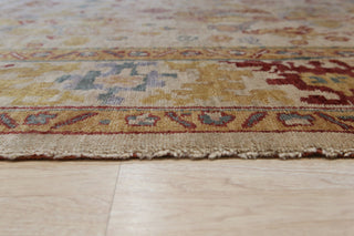Beige Traditional All Over Oushak Area Rug