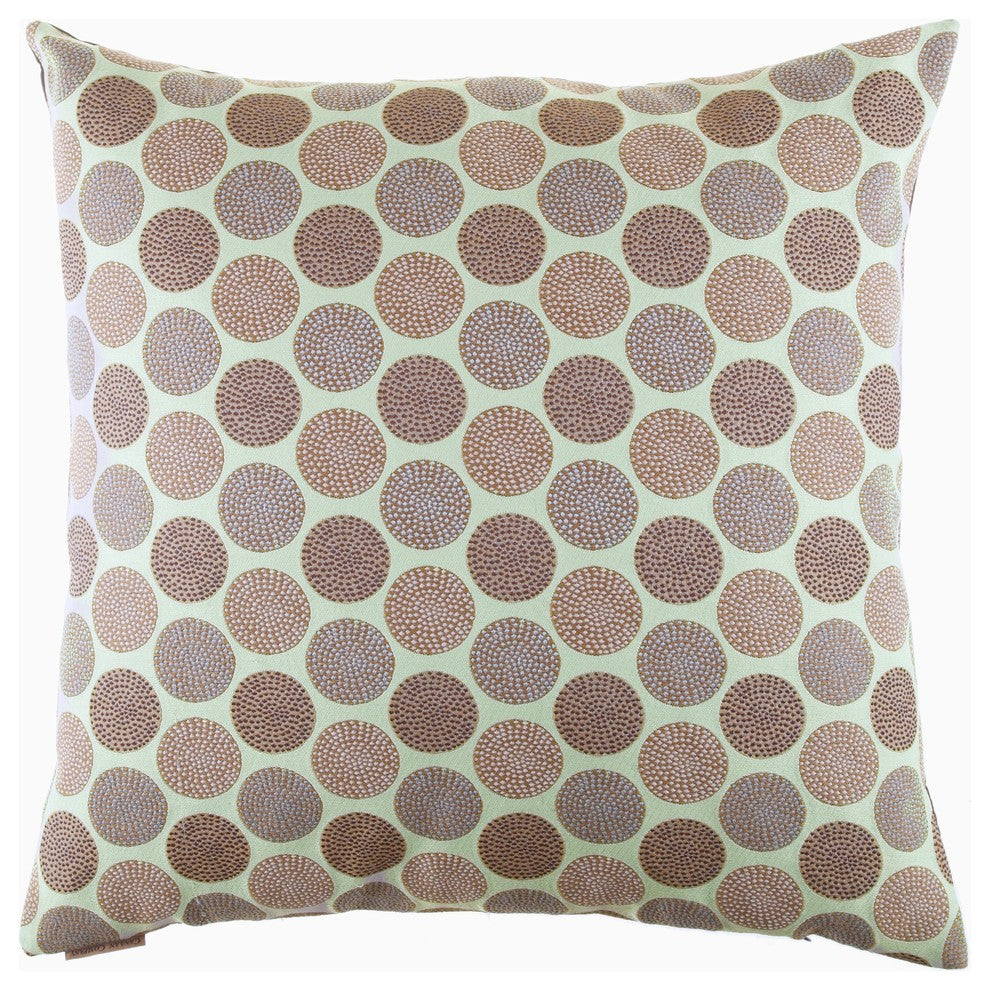 Circadian Seaglass Feather Down Decorative Throw Pillow, 24x24