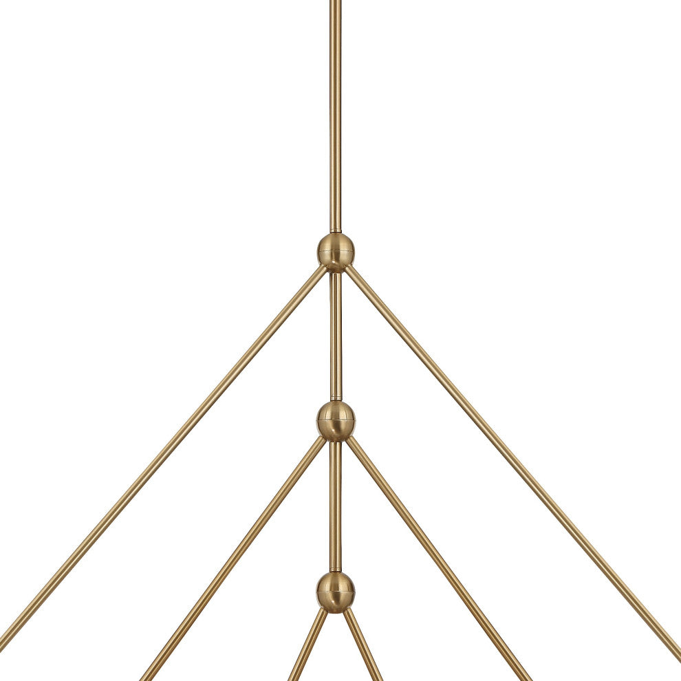 Omni 6-Light Aged Brass Chandelier