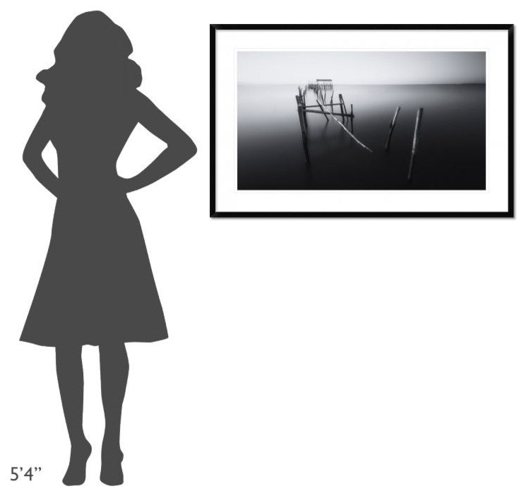 "Carrasqueira In Black And White" Framed Digital Print by Ivan Ferrero, 44x28"