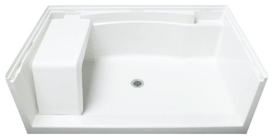 Sterling Accord Vikrell Center Drain Alcove Shower Kit 72"x24"x48", White