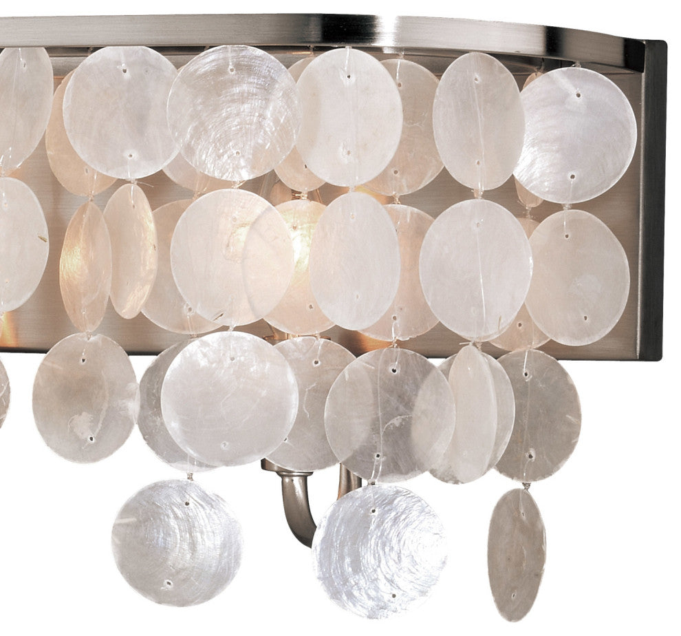 Elsa Capiz Shell 6-Light Vanity Satin Nickel
