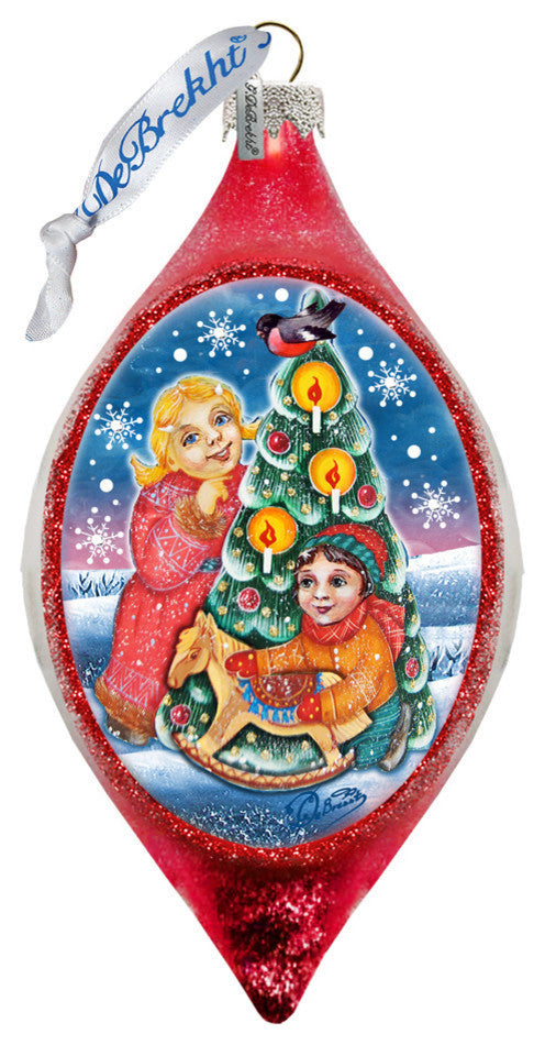 Children Tree Drop Ornament