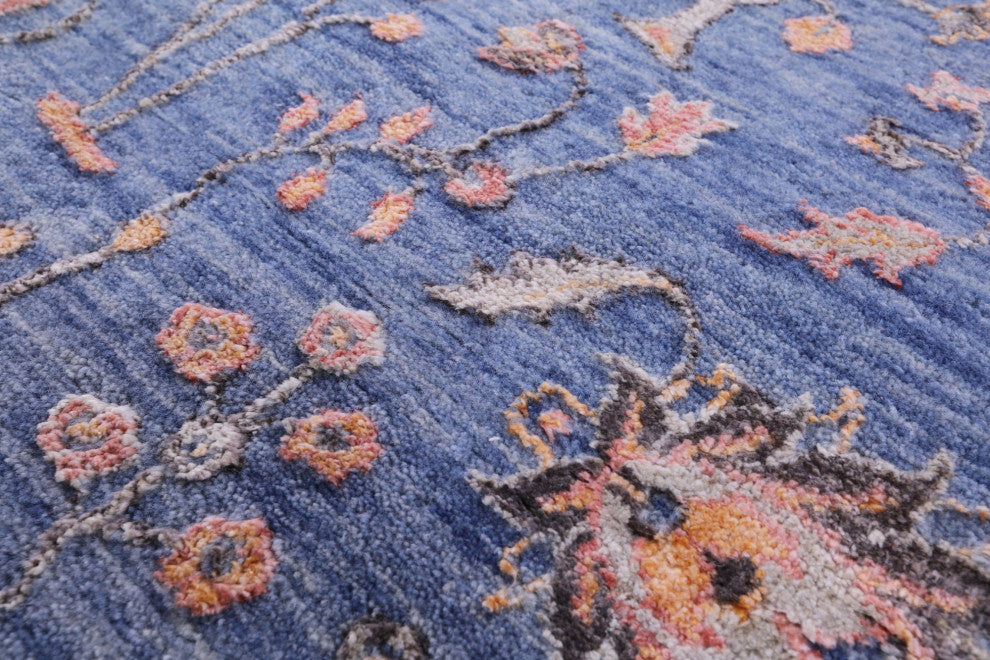 8' 11" X 11' 11" Persian Hand Knotted Ziegler Wool and Silk Rug Q6270