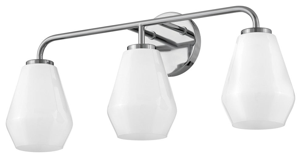 Lark Gio 24" Three-Light Bath Vanity Fixture, Chrome