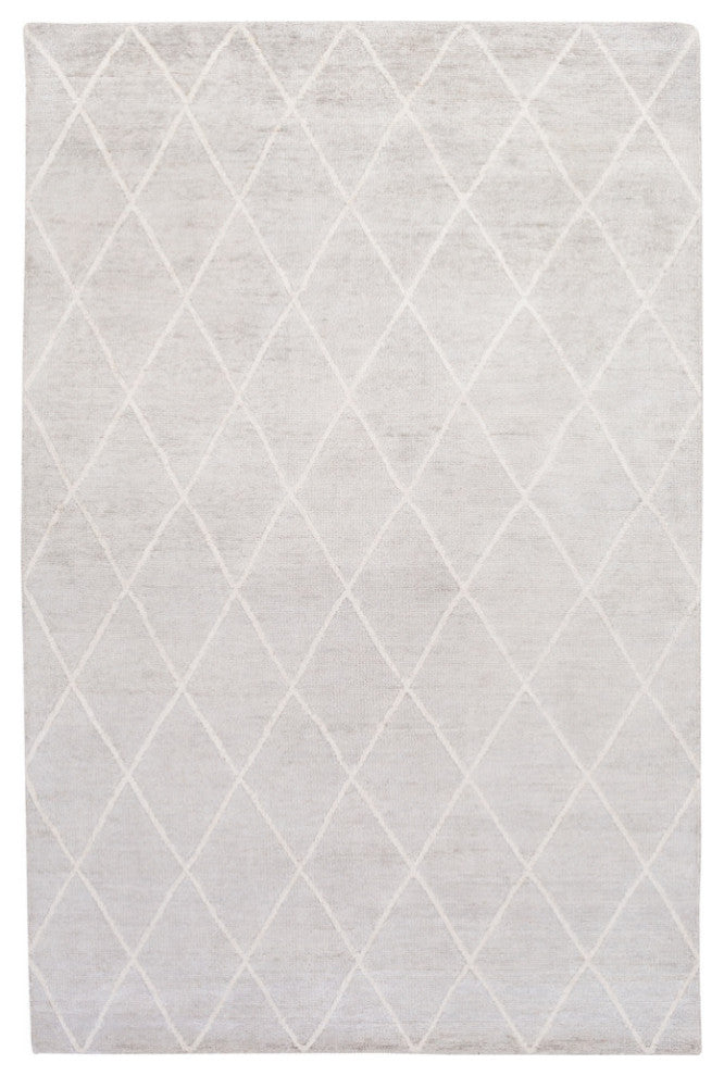 Surya Jaque JAQ-4000 Modern Area Rug, Ivory, 6' x 9' Rectangle