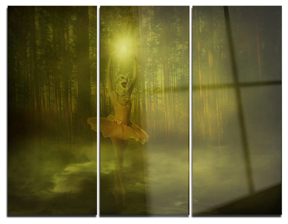 "Dance of the Sun Landscape" Photo Metal Wall Art, 3 Panels, 36"x28"