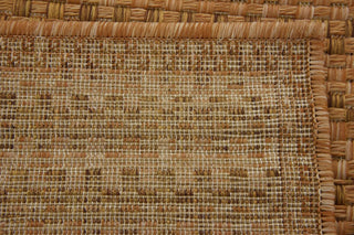 Rug Unique Loom Outdoor Border Light Brown Runner 2' 2 x 6' 0