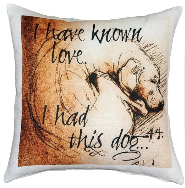 Leonardo's Dogs I Have Known Love  Dog Pillow
