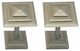Rockwell Drapery Medallion Holdback, Pewter, Set of 2