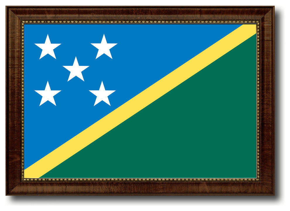 Solomon Island Country Flag Canvas Print, 15"x21"