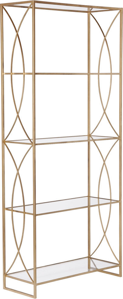 Windsor Etagere, Gold, 37"X15"X84"