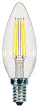 5.5W B11 LED Clear Candelabra Base, 3000k, 500 Lumens, 120V