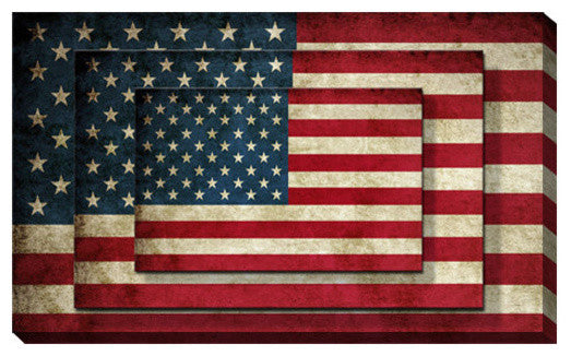 America Flag Unframed Print Wall Art