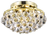 9805 Corona Collection Flush Mount, Gold