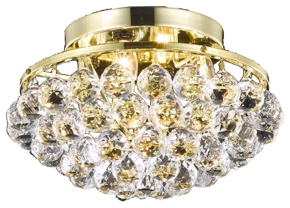 9805 Corona Collection Flush Mount, Gold