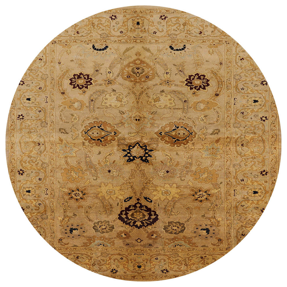 Ahgly Company Indoor Round Mid-Century Modern Area Rugs, 4' Round