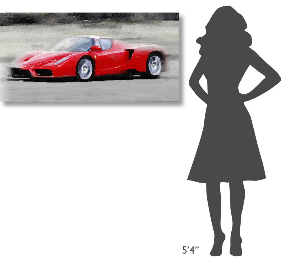 "2002 Ferrari Enzo Watercolor" Fine Art Print