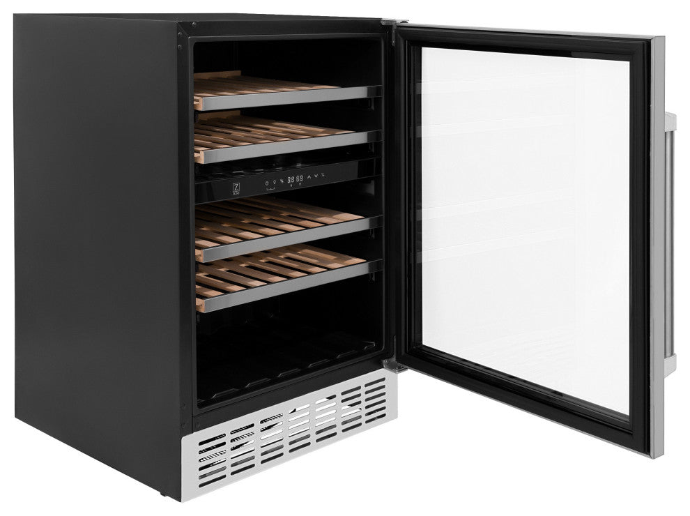 ZLINE 24" Monument Dual Zone 44-Bottle Wine Cooler, Stainless