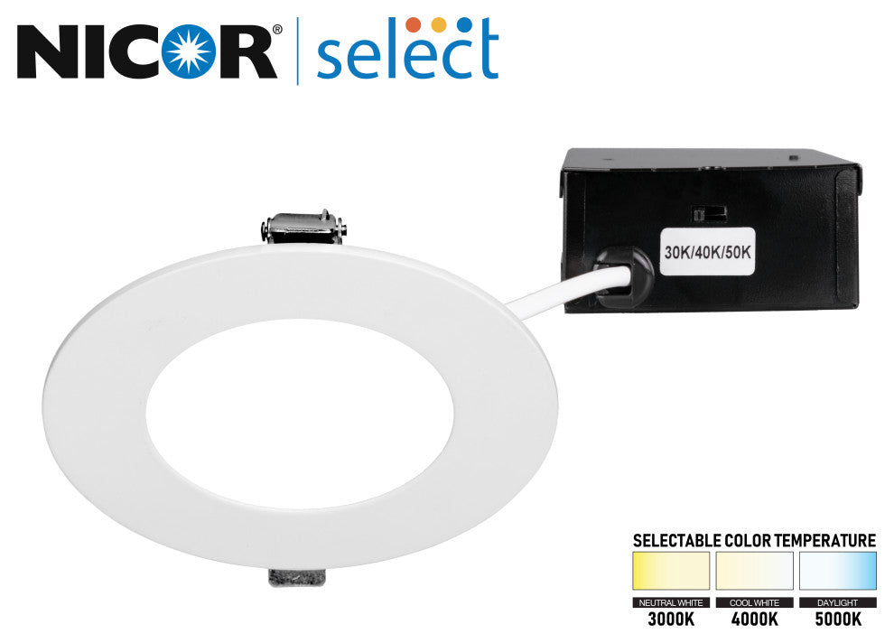 DLE4 Select Series 4" Flat Panel LED Downlight