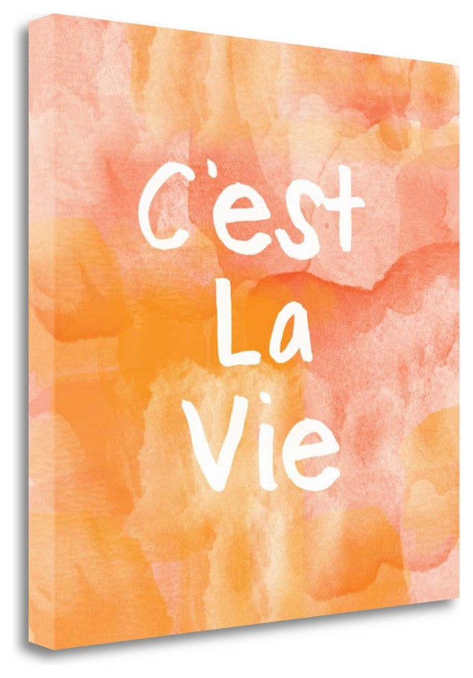 "Cest La VIe" By Linda Woods, Giclee Print on Gallery Wrap Canvas, Ready to Hang